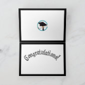 Afstudeerder Pet met diploma - School Colors Gold  Kaart (Binnen)