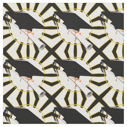 Afstudeerder Pet met schoolkleuren Stof (Close Up)