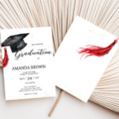 Afstudeerder Pet Modern Graduation Party Invitatio Kaart