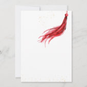 Afstudeerder Pet Modern Graduation Party Invitatio Kaart (Achterkant)