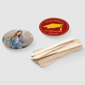 Afstudeerder Pet Moderne Afstuderen foto kardinaal Handwaaier (Niet-gemonteerd)