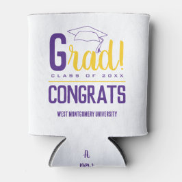 Afstudeerder Pet Paars Geel Blikjeskoeler