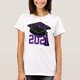 Afstudeerder Pet Paarse Klasse van 2024 T-shirt