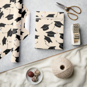 Afstudeerder Pet Pattern Afstuderen Cadeaupapier