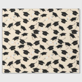 Afstudeerder Pet Pattern Afstuderen Cadeaupapier (Vlak)