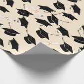 Afstudeerder Pet Pattern Afstuderen Cadeaupapier (Hoek)