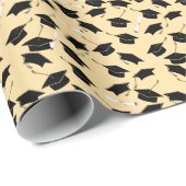 Afstudeerder Pet Pattern Afstuderen Cadeaupapier (Rol Hoek)