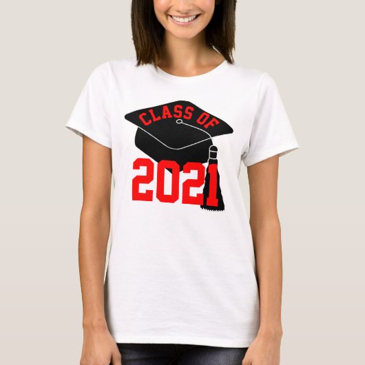 Afstudeerder Pet Rode Klasse van 2024 T-shirt (Voorkant)