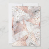 Afstudeerder Pet, Roos Goud Geometrisch Marmeren A Kaart (Achterkant)