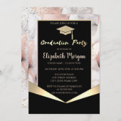 Afstudeerder Pet, Roos Goud Geometrisch Marmeren A Kaart (Voorkant / Achterkant)