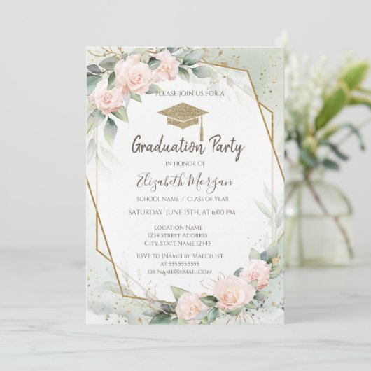 Afstudeerder Pet Rozen Lijst Afstuderen Kaart (Staand voorkant)