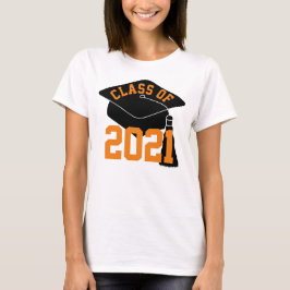Afstudeerder Pet Sinaasappel Klasse van 2024 T-shirt