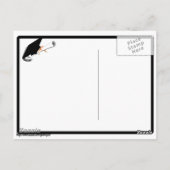 Afstudeerder Pet Tilt w / School Kleuren Zwart-wit Briefkaart (Achterkant)