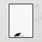 Afstudeerder Pet Tilt w / School Kleuren Zwart-wit Briefkaart (Voorkant)