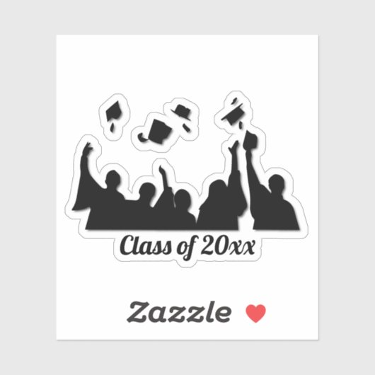 Afstudeerder Pet Toss Afstuderen Sticker (Vel)