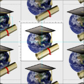Afstudeerder Pet van wereldklasse / Diploma Stof (Delen)