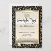 Afstudeerder Pet, Wijn Glass Gold Mandala Afstuder Kaart (Voorkant)