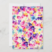 Afstudeerder Pet, Wijnglas, Confetti Bloemen Afstu Kaart (Achterkant)