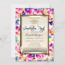 Afstudeerder Pet, Wijnglas, Confetti Bloemen Afstu