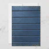 Afstudeerder Pet, wijnglas, marineblauw Afstuderen Kaart (Achterkant)