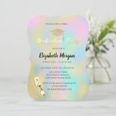 Afstudeerder Pet, Wijnglas Sterren Holografisch Af Kaart (Staand voorkant)