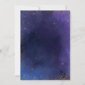 Afstudeerder Pet, wijnglas, sterren Navy Blue Afst Kaart (Achterkant)