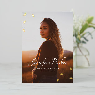 Afstudeerder Petten 1 foto afstuderen Folie Uitnodiging