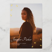 Afstudeerder Petten afstuderen aankondiging folie  (Voorkant)