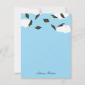 Afstudeerder Petten Afstuderen Dank u kaart (Voorkant)