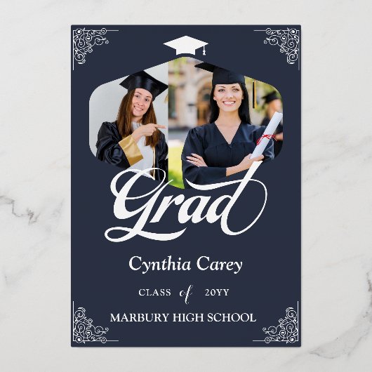 Afstudeerder Photo Collage Aankondiging (Voorkant)