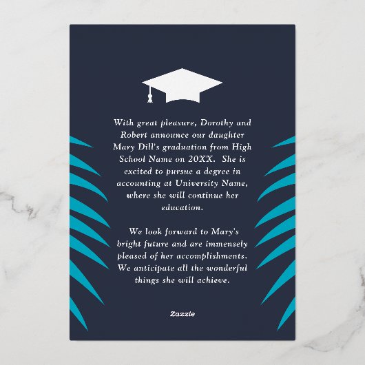 Afstudeerder Photo Collage Aankondiging (Achterkant)