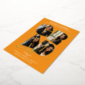 AFSTUDEERDER Photo Collage Graduation Party Folie Uitnodiging (Gedraaid)