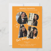 AFSTUDEERDER Photo Collage Graduation Party Kaart (Voorkant)