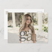 afstudeerder Photo Neutral II Announcement Kaart 2 (Voorkant / Achterkant)