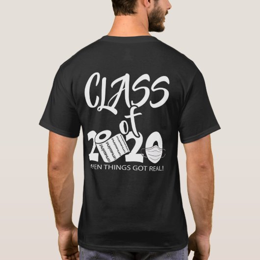 Afstudeerder recht buiten quarantaine - Klasse 202 T-shirt (Achterkant)