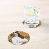 Afstudeerder Ronde Kartonnen Onderzetter (Insitu)