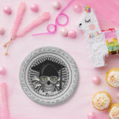 Afstudeerder Schedelpapier bord (Feest)