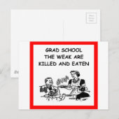 afstudeerder school briefkaart (Voorkant / Achterkant)