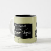 Afstudeerder School Tweekleurige Koffiemok (Voorkant links)