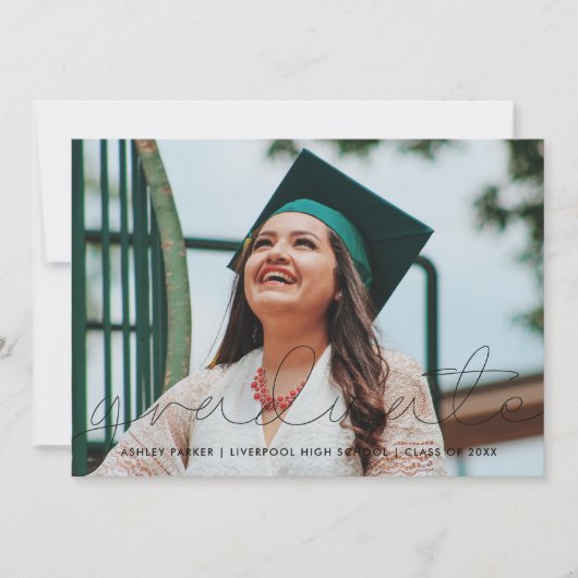 Afstudeerder Script Foto Afstuderen koninklijke ka Aankondiging (Voorkant)