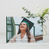 Afstudeerder Script Foto Afstuderen koninklijke ka Aankondiging (Staand voorkant)