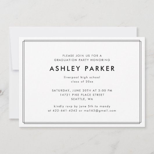 Afstudeerder Script Foto Afstuderen koninklijke ka Aankondiging (Achterkant)