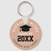 Afstudeerder Sleutelhanger met haar naam en lesjaa (Achterkant)