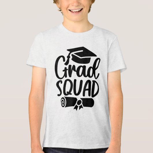 Afstudeerder Squad CL van 2025 Afstuderen _1 Tri-Blend Shirt (Voorkant)