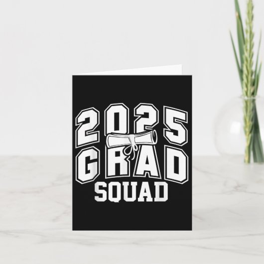 Afstudeerder Squad CL van 2025 Afstuderen Kaart (Voorkant)