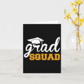 Afstudeerder Squad Funny Senior CL van het Afstude Kaart (Gele Bloem)