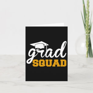 Afstudeerder Squad Funny Senior CL van het Afstude Kaart