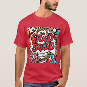 Afstudeerder Squad Hip-Hop Graffiti Afstuderen Man T-shirt
