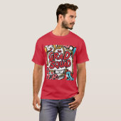 Afstudeerder Squad Hip-Hop Graffiti Afstuderen Man T-shirt (Voorkant volledig)