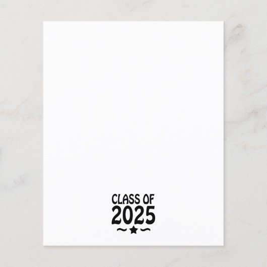 Afstudeerder Star Class van het Afstuderen 2025 (Achterkant)